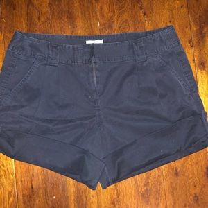 Ann Taylor LOFT NWOT Navy Blue Cuff shorts Sz 8